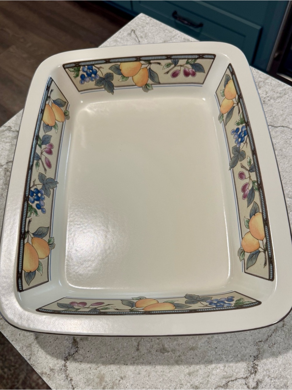 Mikasa Intaglio GARDEN HARVEST, 12 3/4”Lasagna Dish, MINT/UNUSED CAC29